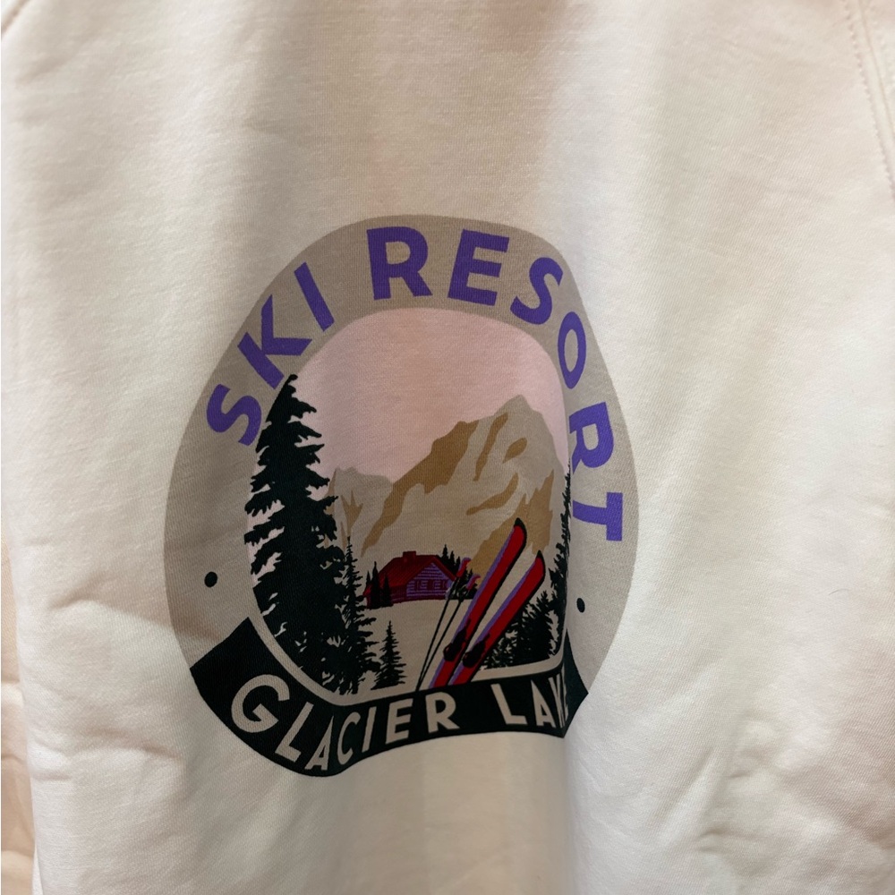 Lou and Grey Ski Resort Graphic Crew neck Sweatshirt